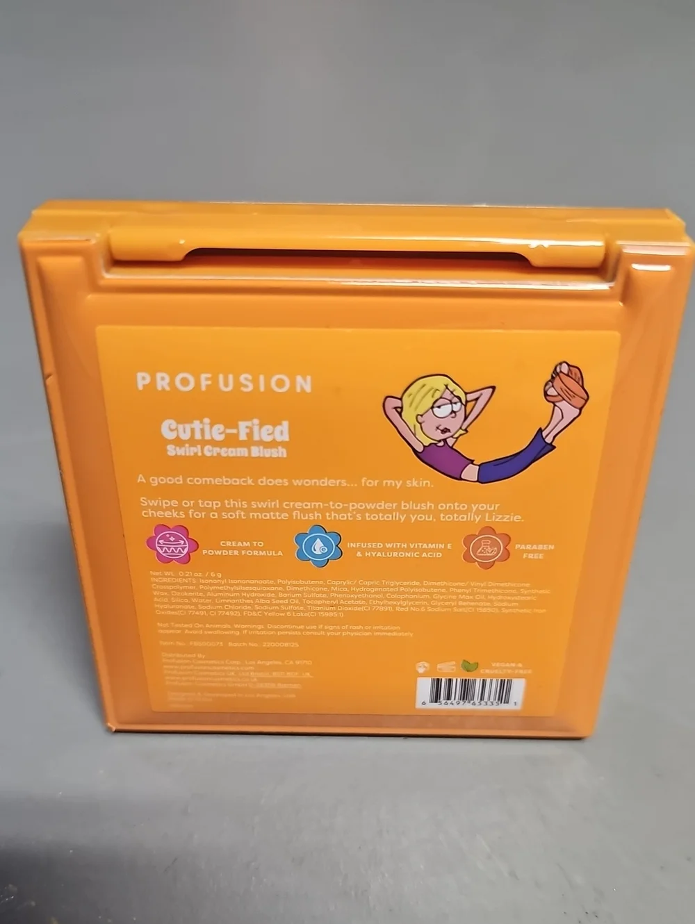Profusion Cosmetics Lizzie McGuire Cutie-Fied Swirl Cream Blush NWT